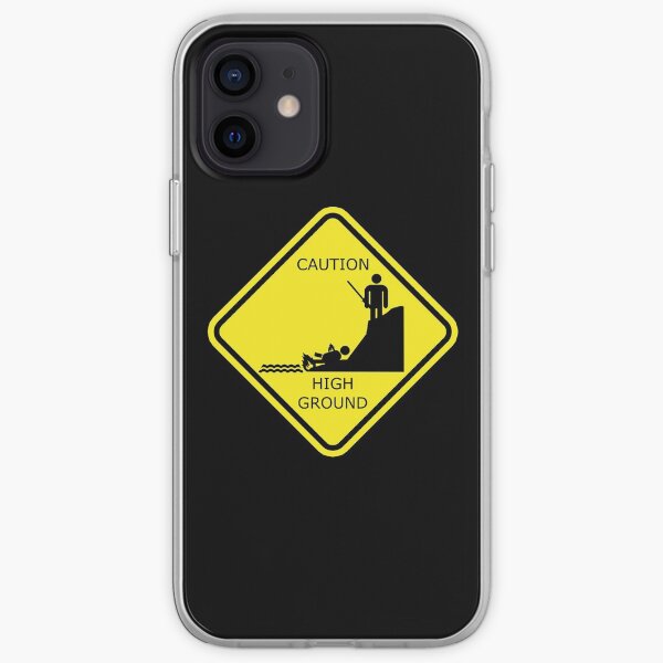 Caution High ground design iPhone Soft Case