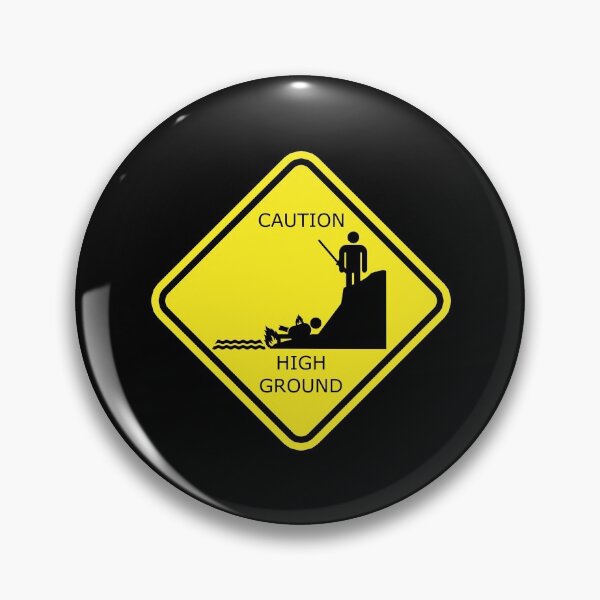 Item preview, Caution High ground design designed and sold by TryStar.