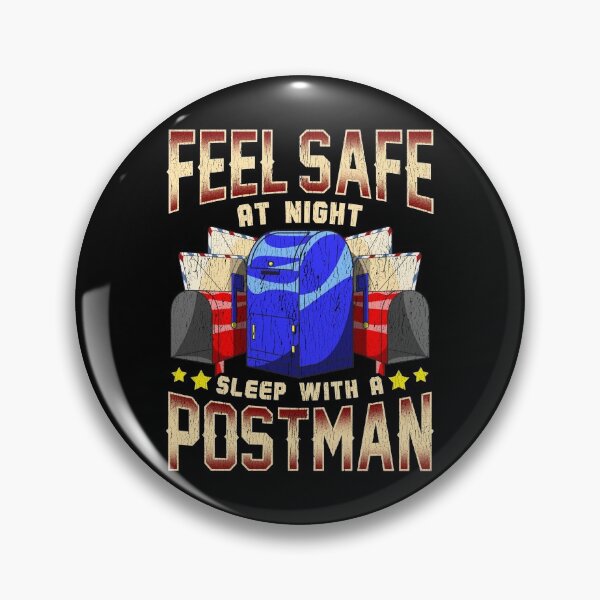 Item preview, Funny Feel Safe At Night, Sleep With a Postman Pun designed and sold by perfectpresents.