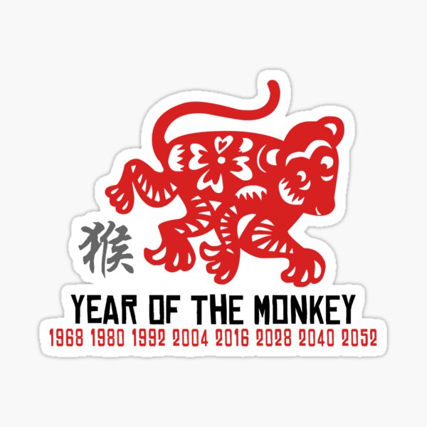 Artikel-Vorschau von Chinesisches Sternzeichen-Affe-Jahr des Affen bis 2052, designt und verkauft von ChineseZodiac.