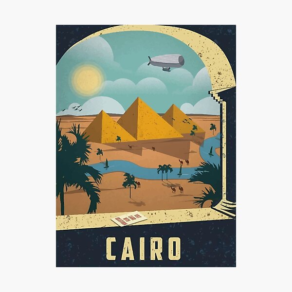 Item preview, Vintage Cairo Egypt Travel designed and sold by digitalvintage.