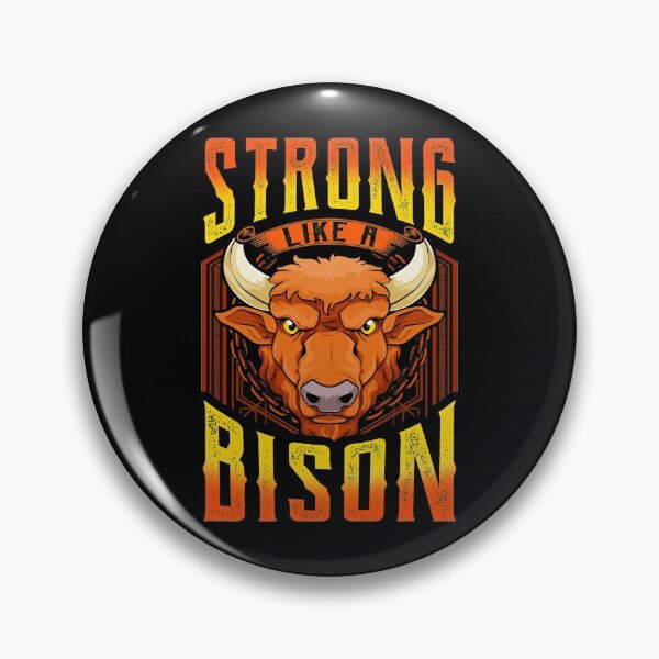 Item preview, Fierce Strong Like A Bison Wild Animal Strength designed and sold by perfectpresents.