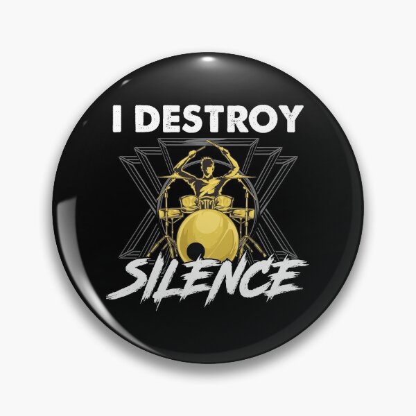 Item preview, Funny I Destroy Silence Drummer Awesome Musician designed and sold by perfectpresents.