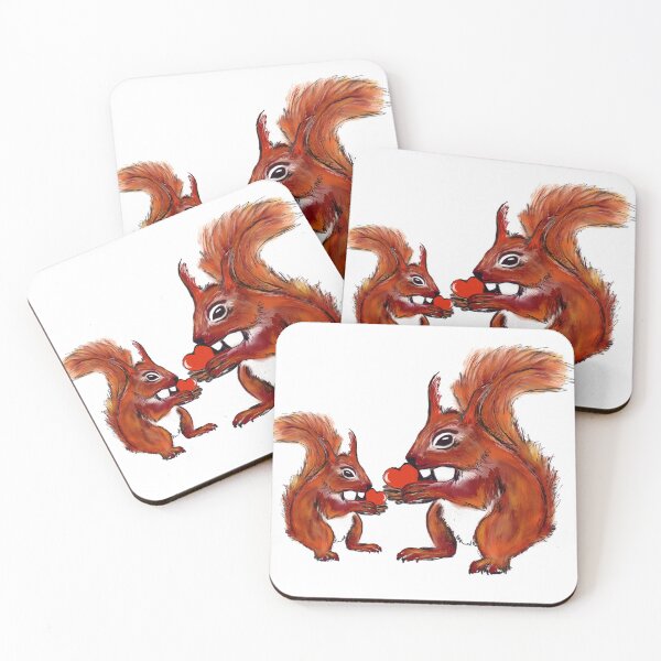 Item preview, Squirrel love designed and sold by KitCatCards.