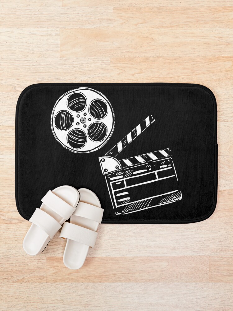 Movies, Film and Clapperboard Pin for Sale by artdesignforyou