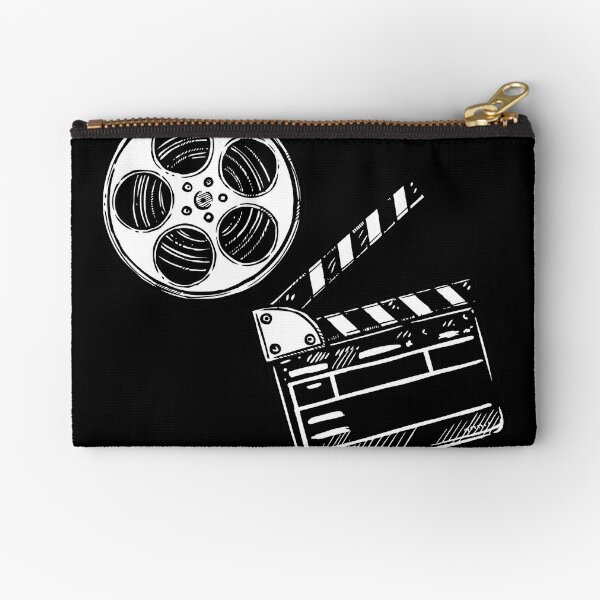 Movies, Film and Clapperboard Zipper Pouch