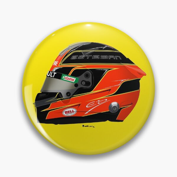 Artikelvorschau, Esteban Ocon - 2020 Helm Linke Seite entworfen und verkauft von JageOwen.