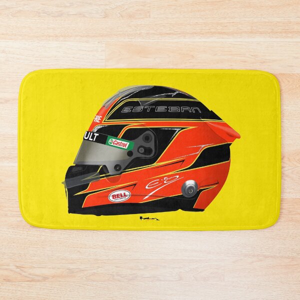 Item preview, Esteban Ocon - 2020 Helmet Left side designed and sold by JageOwen.
