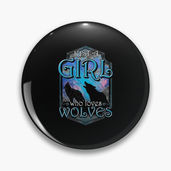 Item preview, Cute Just A Girl Who Loves Wolves Lone Wolf designed and sold by perfectpresents.