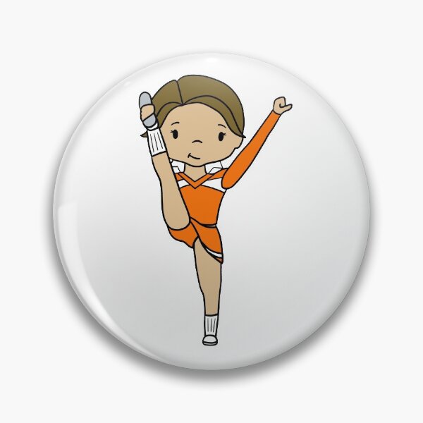 Item preview, Orange Cheerleader Liberty designed and sold by thespeckledsink.