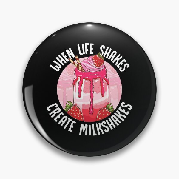Item preview, When Life Shakes Create Milkshakes Optimistic Pun designed and sold by perfectpresents.