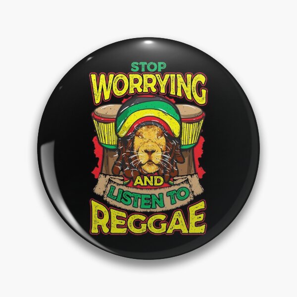 Item preview, Stop Worrying And Listen To Reggae Rastafari Lion designed and sold by perfectpresents.