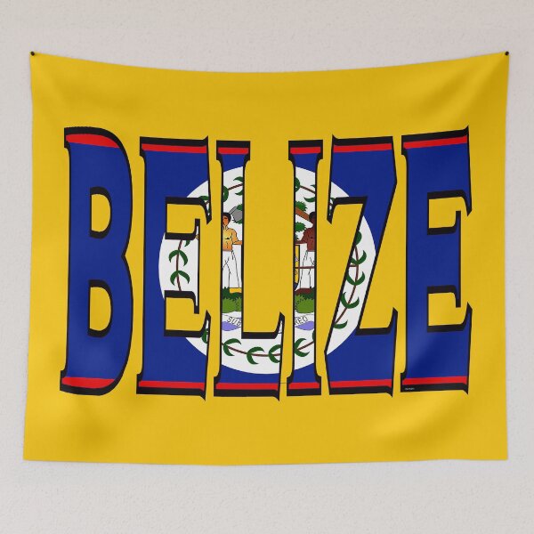 Item preview, Belize Font With Flag designed and sold by Havocgirl.