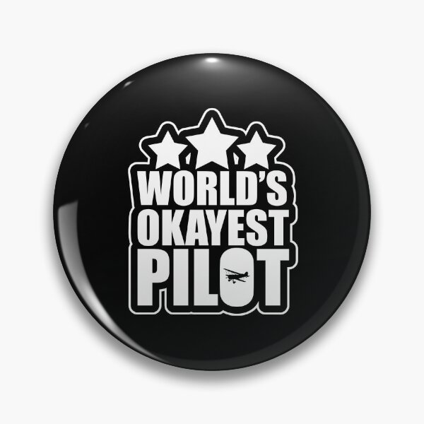 Item preview, Funny World's Okayest Pilot Airplane Piloting Pun designed and sold by perfectpresents.