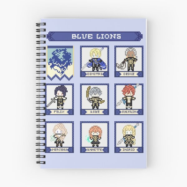 Item preview, Fire Emblem Three Houses Blue Lions House Pixel Parody designed and sold by MissJunePixels.