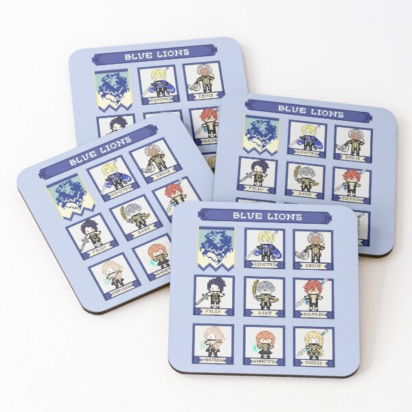 Item preview, Fire Emblem Three Houses Blue Lions House Pixel Parody designed and sold by MissJunePixels.