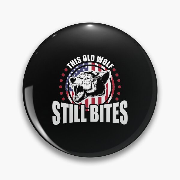 Item preview, This Old Wolf Still Bites Patriotic Veteran designed and sold by perfectpresents.