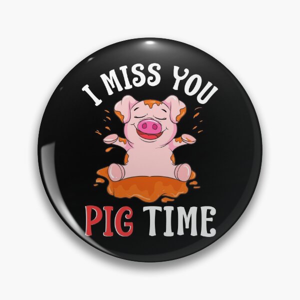 Item preview, Cute & Funny I Miss You Pig Time Baby Piglet Pun designed and sold by perfectpresents.