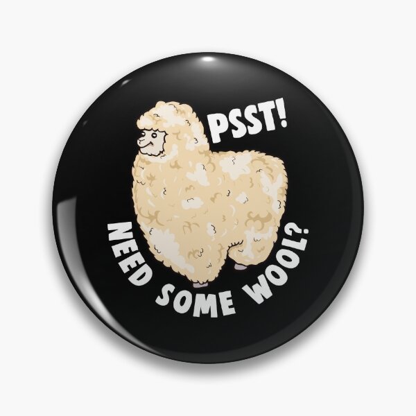 Item preview, Cute Psst! Need Some Wool? Funny Alpaca Pun Animal designed and sold by perfectpresents.