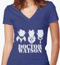 Doctor Watson Trio Women's Fitted V-Neck T-Shirt