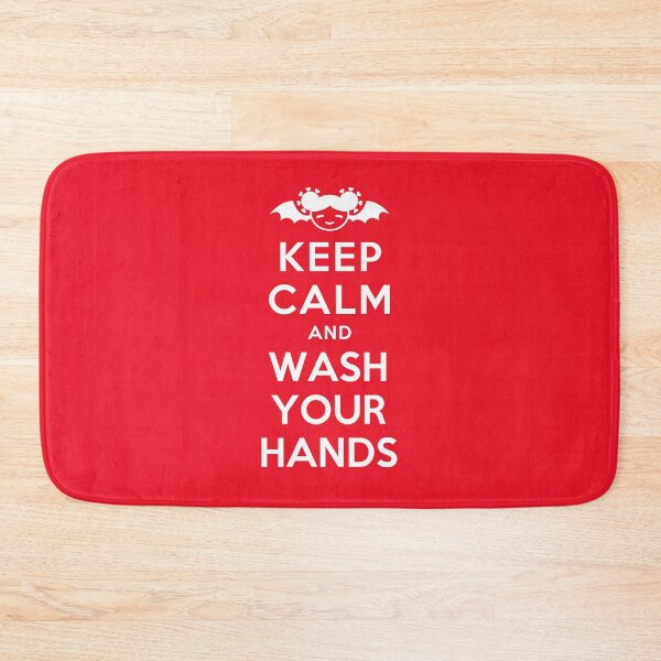 Item preview, Keep Calm and Wash Your Hands - White on Red  designed and sold by joshcartoonguy.
