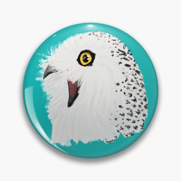 Item preview, Excited Snowy Owl designed and sold by ScribbOwls.