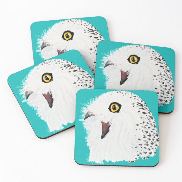 Item preview, Excited Snowy Owl designed and sold by ScribbOwls.
