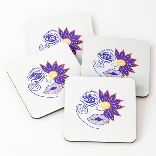 Item preview, Primary Color Flower Face designed and sold by ThatsKi.