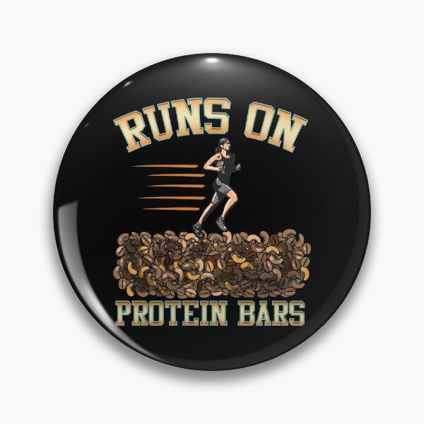 Item preview, Runs On Protein Bars Funny Cardio & Running Pun designed and sold by perfectpresents.