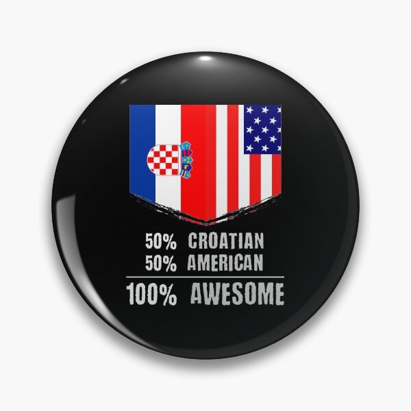 Item preview, 50% Croatian 50% American 100% Awesome Immigrant designed and sold by perfectpresents.
