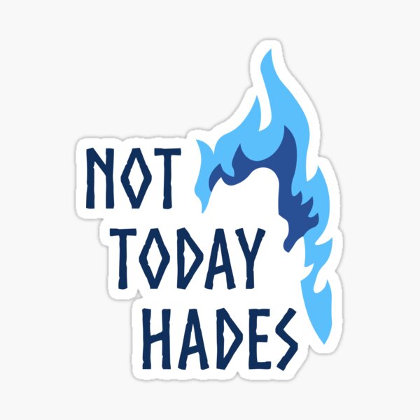 No hoy Hades Pegatina