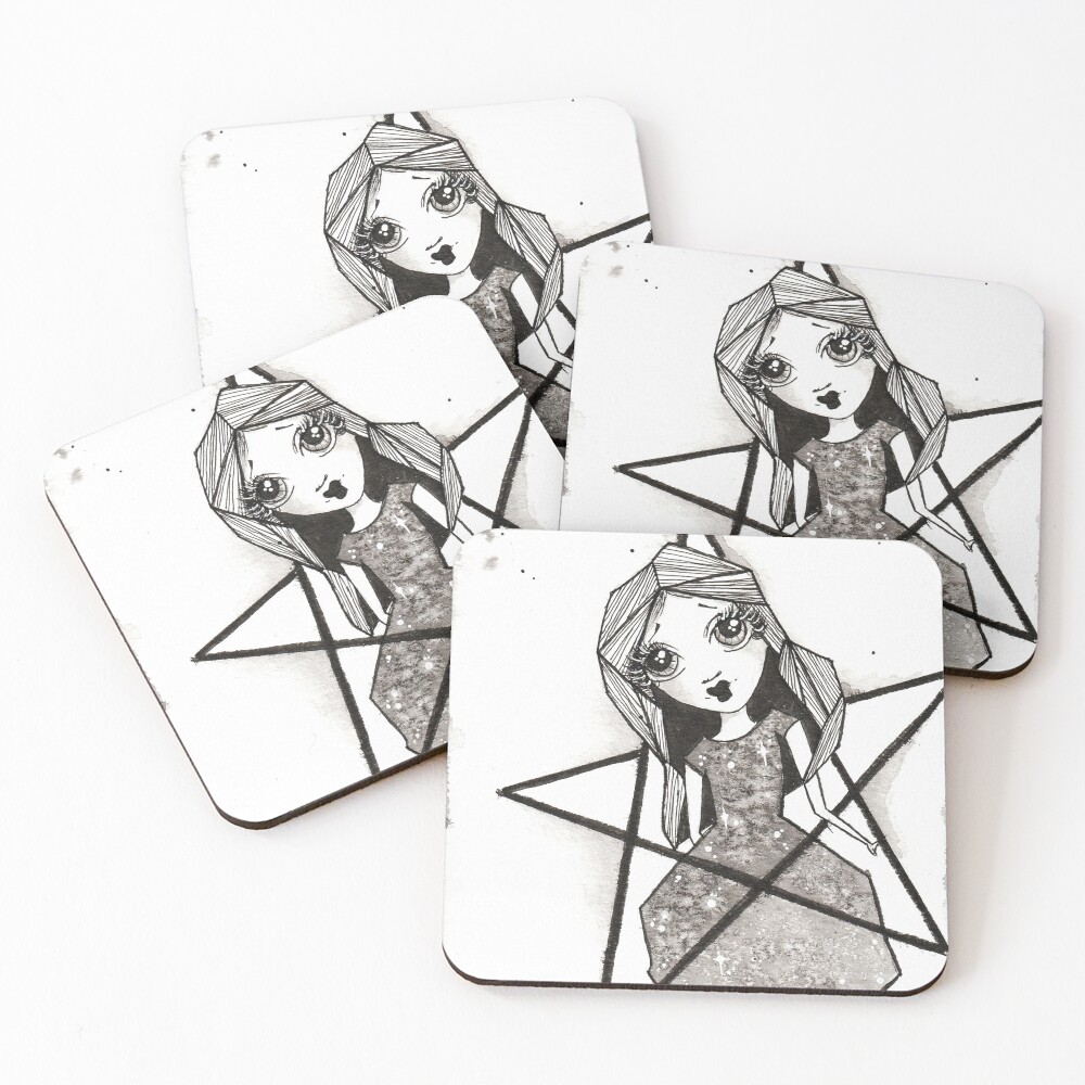 Item preview, Coasters (Set of 4) designed and sold by RuffledAndPunk.
