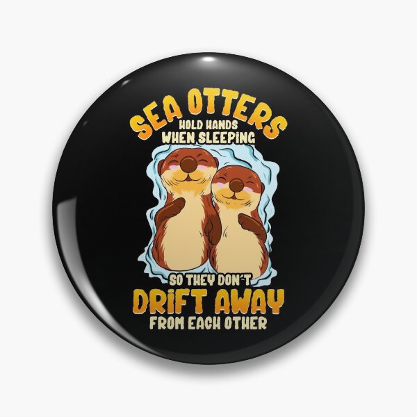Item preview, Cute & Funny Sea Otters Hold Hands When Sleeping designed and sold by perfectpresents.