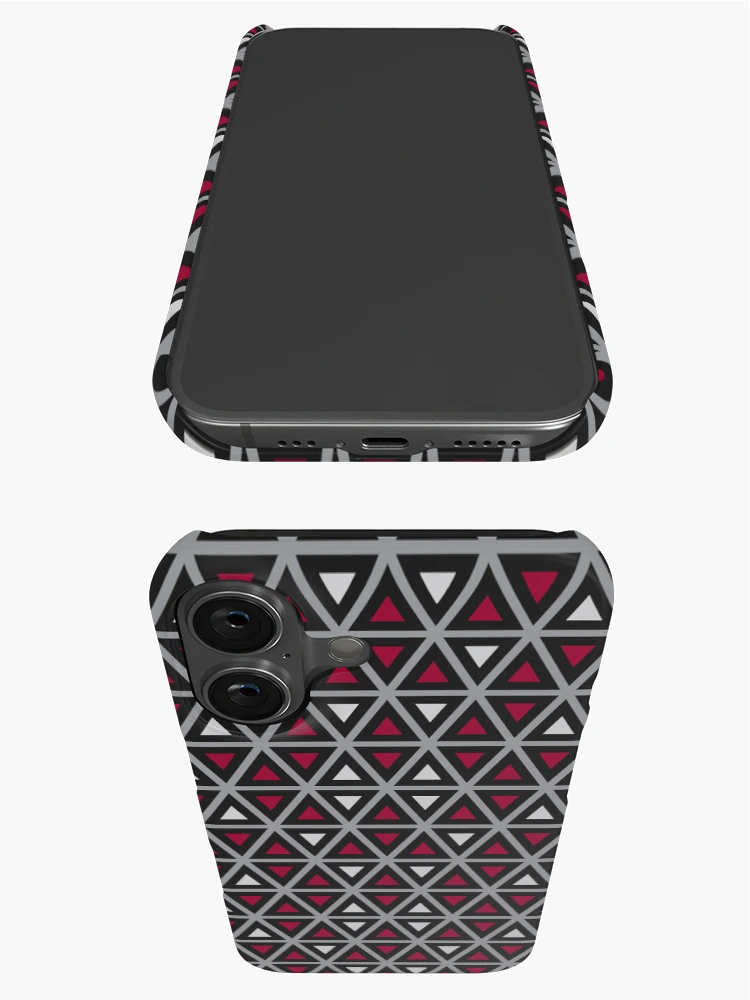 Thumbnail 3 of 4, iPhone Case, Triangular Shapes Pattern designed and sold by ChunkyDesign.