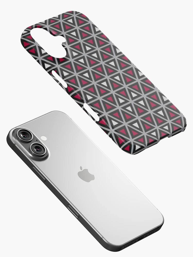 Thumbnail 2 of 4, iPhone Case, Triangular Shapes Pattern designed and sold by ChunkyDesign.