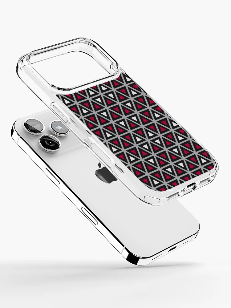 Thumbnail 2 of 5, iPhone Case, Triangular Shapes Pattern designed and sold by ChunkyDesign.