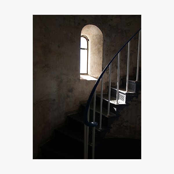 South Solitary Island Lighthouse Stairs Photographic Print