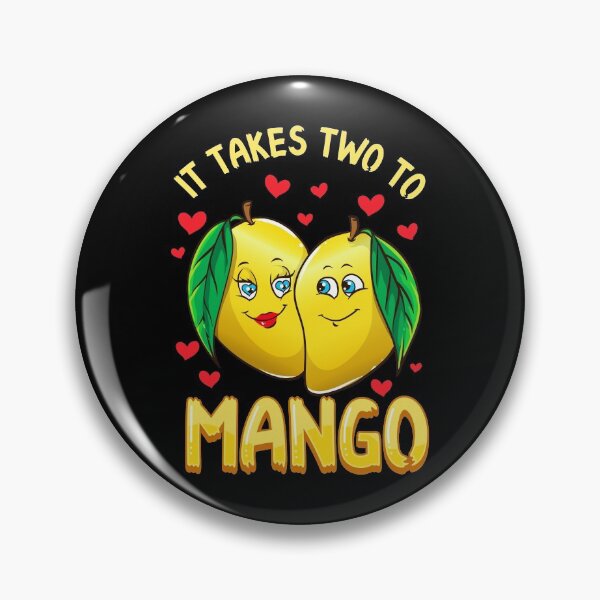 Item preview, It Takes Two To Mango Funny Fruit Tango Food Pun designed and sold by perfectpresents.