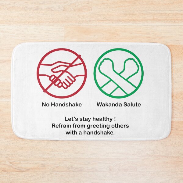 Item preview, Stay healthy - No Handshake only Wakanda Salute - Fight Coronavirus - Be smart Be wise Be safe designed and sold by PrinceDesigns.