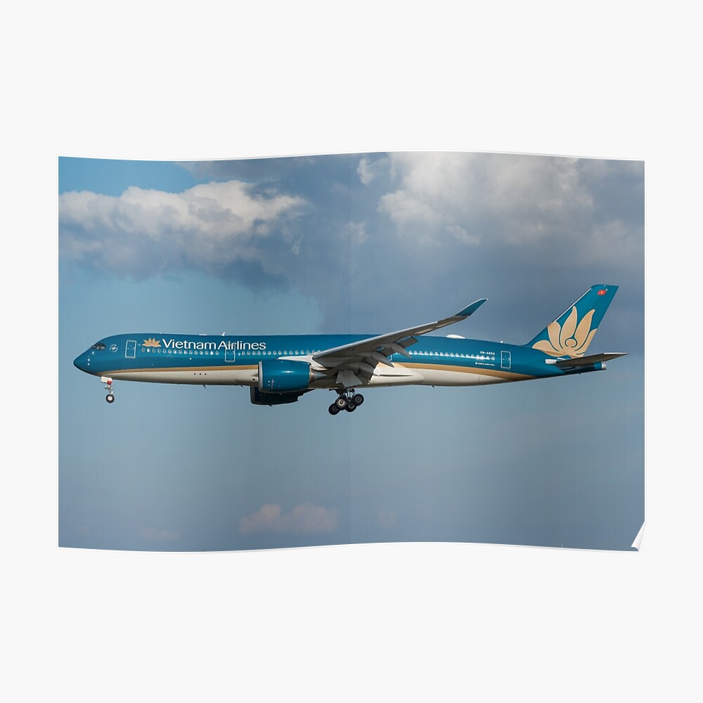 Airbus A350 941 Vietnam Airlines Art Print By Finnishdesign Redbubble