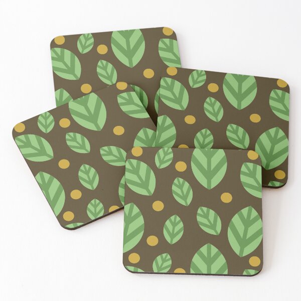 Item preview, Leaves and Polka Dots Pattern designed and sold by ChangingLight.