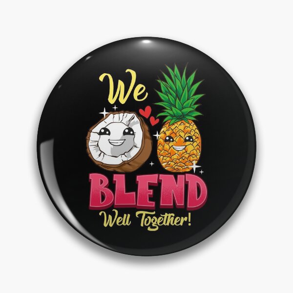 Item preview, We Blend Well Together Funny Pineapple Coconut Pun designed and sold by perfectpresents.