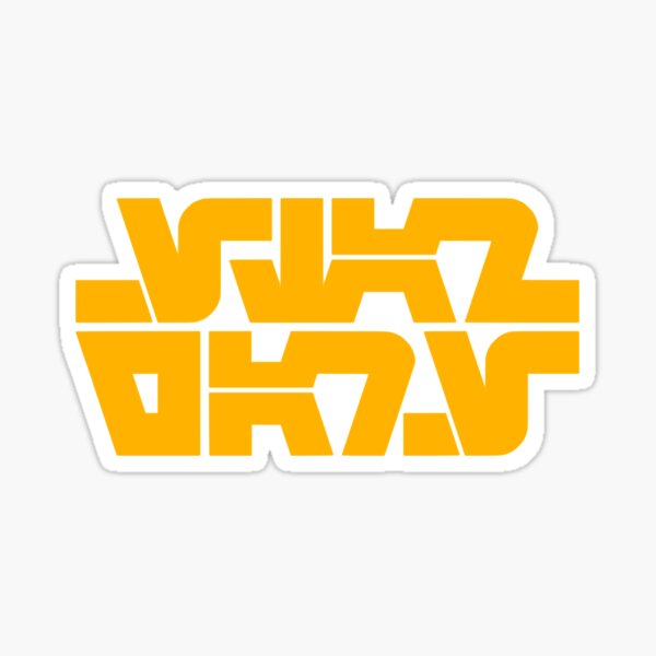Aperçu de l'œuvre Aurebesh 1977 Logo créée et vendue par 3ND-RA.