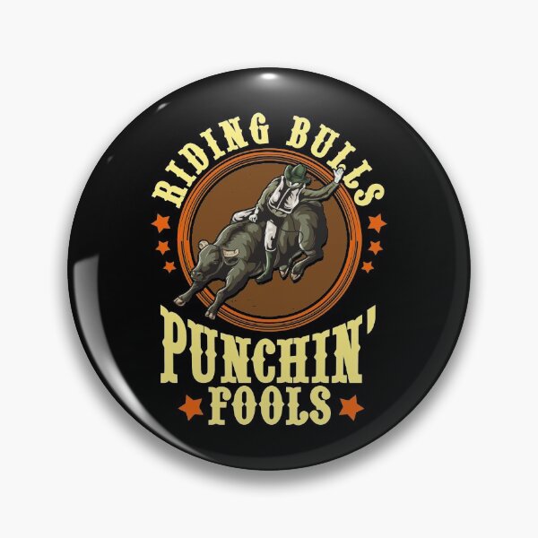 Item preview, Riding Bulls Punchin' Fools Competitive Bull Rider designed and sold by perfectpresents.