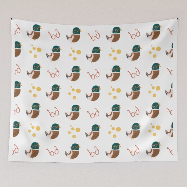 Item preview, Smarty Pants Duck with Glasses designed and sold by mollyfergart.