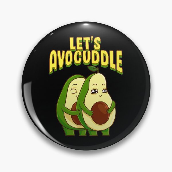 Item preview, Funny Let's Avocuddle Cute Avocado Cuddling Pun designed and sold by perfectpresents.