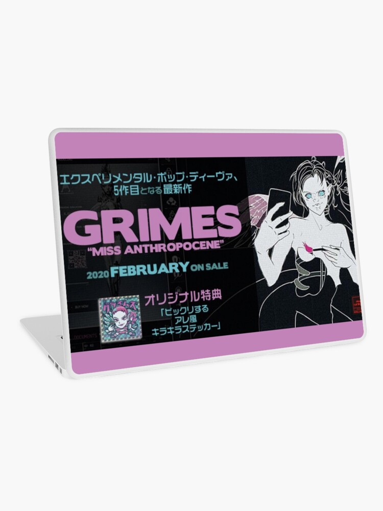 Grimes Miss Anthropocene Japan Promo Laptop Skin By Sasoriisland Redbubble