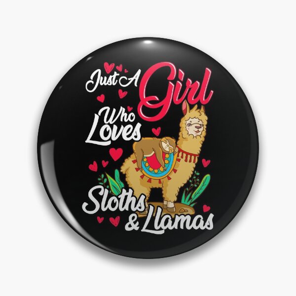 Item preview, Cute Just A Girl Who Loves Sloths & Llamas designed and sold by perfectpresents.