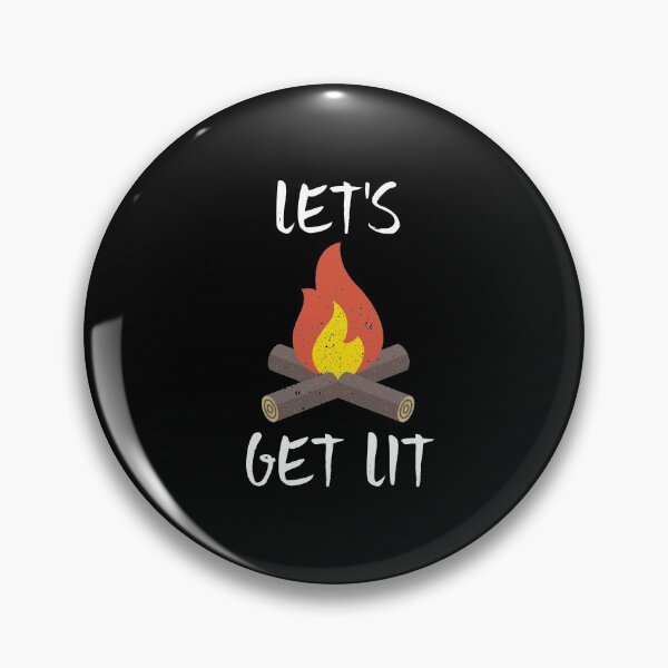 Item preview, Let's Get Lit Campfire Camping Outdoors Campers designed and sold by perfectpresents.