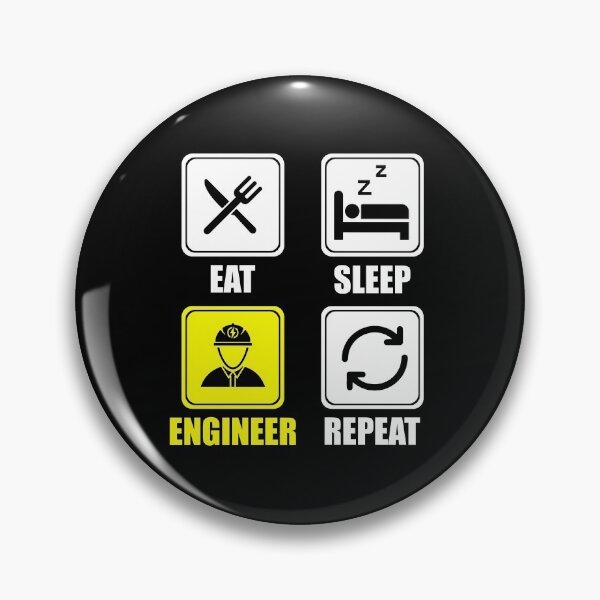 Item preview, Cute Eat Sleep Engineer Repeat Engineering Funny designed and sold by perfectpresents.